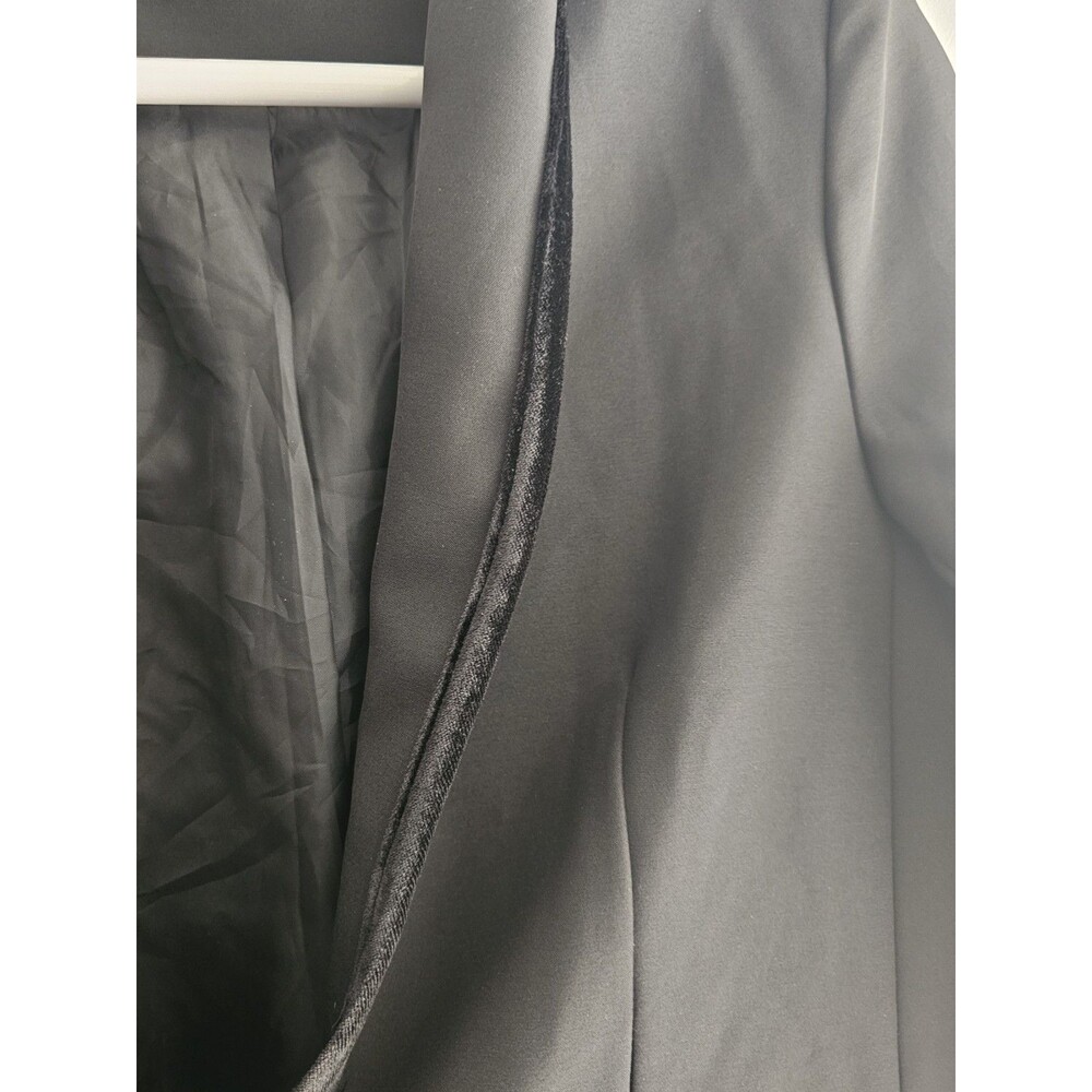 Esmara By Hedi Klum Blazer Jacket Women 12 Black Velvet Detail  Pockets - Picture 5 of 11